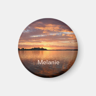 Personalized Lake Side Magnet