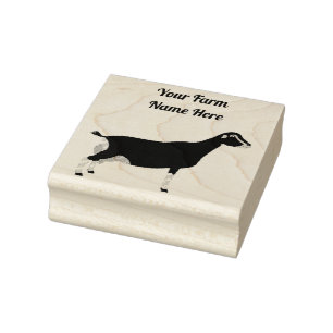 Personalized LaMancha Dairy Goat Rubber Stamp
