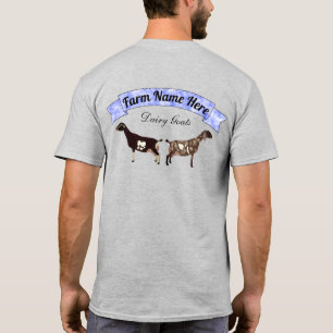 Personalized LaMancha & Nubian Dairy Goat T-Shirt