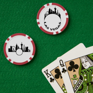 Personalized Las Vegas Skyline Poker Chips
