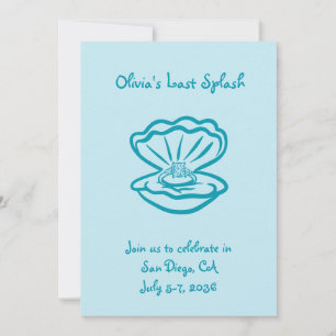 Personalized Last Splash Bachelorette Party Invite
