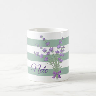 personalized lavender coffee mug