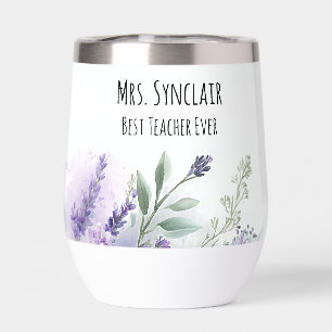 Personalized Lavender Flowers Teacher Appreciation