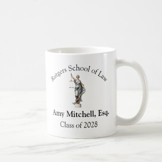 Personalized Law School/Lawyer Lady Justice Coffee Mug