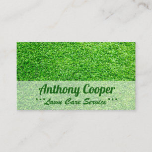 Personalized Lawn care services Business Card