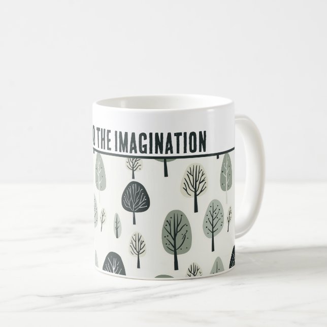 Personalized "Leaf it to the Imagination" Coffee Mug (Front Right)