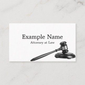 Personalized "Legal Gavel" (American) Business Card