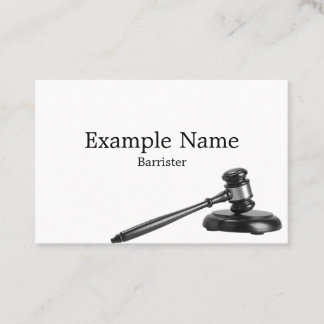 Personalized "Legal Gavel" (UK/Euro) Business Card
