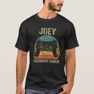 Personalized Legendary Gamer Joey Name Video Gamer T-Shirt