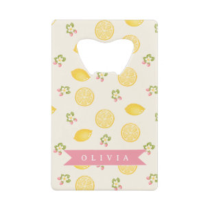 Personalized Lemon Floral Summer Custom Name