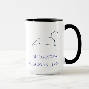 Personalized Leo Constellation Mug - Custom Star S