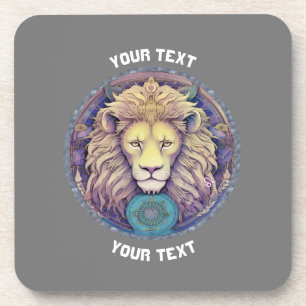 PERSONALIZED LEO ZODIAC SIGN COASTER