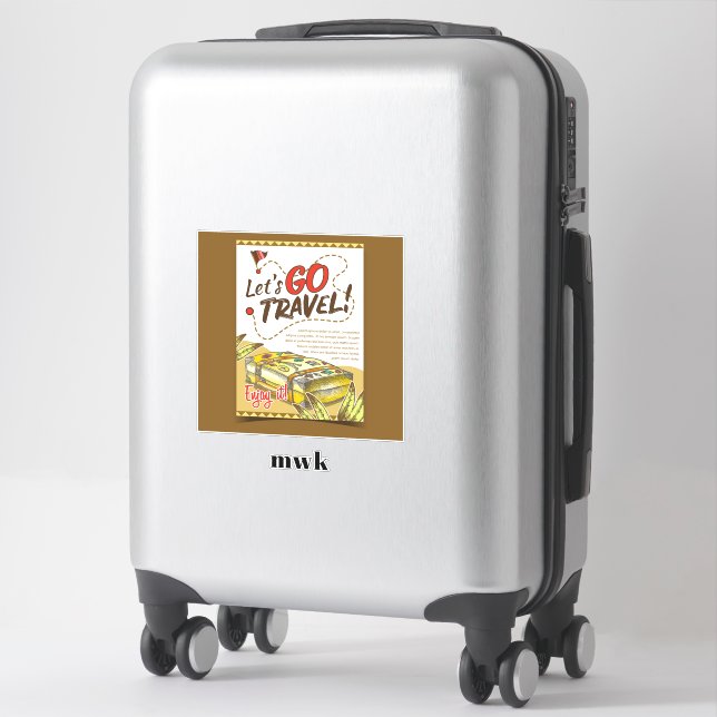 Personalized Let's Go Travel! (Suitcase)