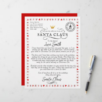 Personalized Letter From Santa Claus