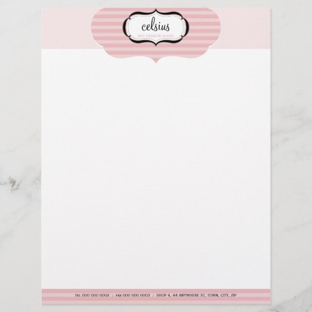 PERSONALIZED LETTERHEAD :: chic boutique 2 (Front)