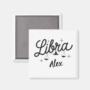 Personalized Libra Zodiac Sign Art Magnet