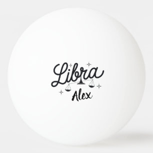 Personalized Libra Zodiac Sign Art  Ping Pong Ball