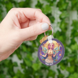 PERSONALIZED LIBRA ZODIAC SIGN KEY RING