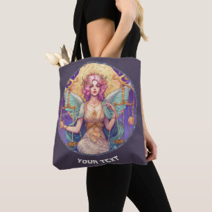PERSONALIZED LIBRA ZODIAC SIGN TOTE BAG
