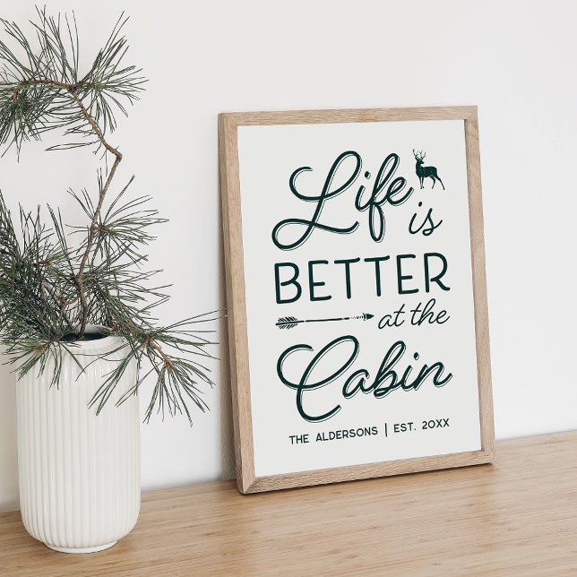 Personalized Life Is Better At The Cabin Print (Creator Uploaded)