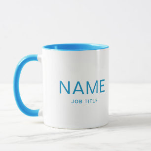 Personalized Light Blue Combo Mug with Your Name