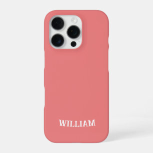Personalized LightCoral iPhone Case with Custom