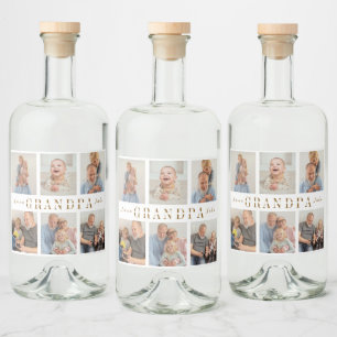 Personalized Liquor Bottle Label Grandpa Pictures