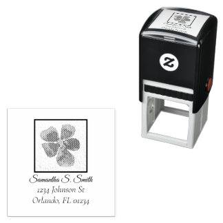 Personalized Little Flower Self-inking Stamp