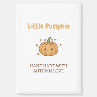 Personalized Little Pumpkin Baby Blanket Magnet