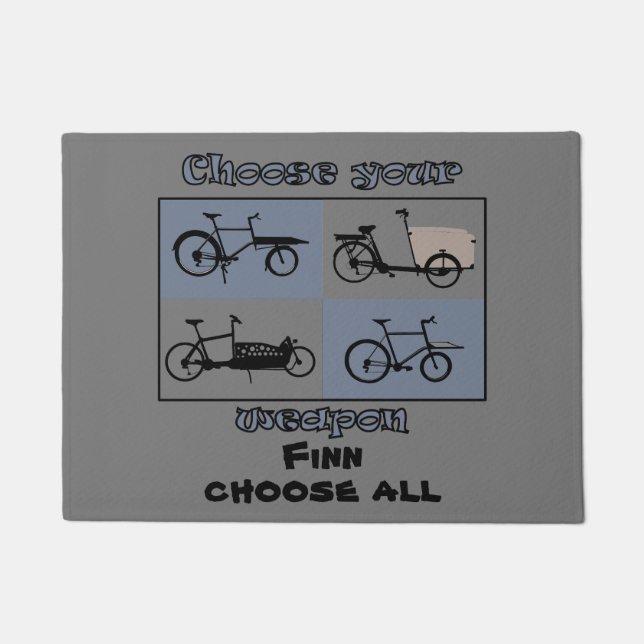 personalized, load-wheel select, your text doormat (Front)