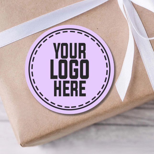 Personalized Logo Business Branding Packaging Classic Round Sticker (Creator Uploaded)