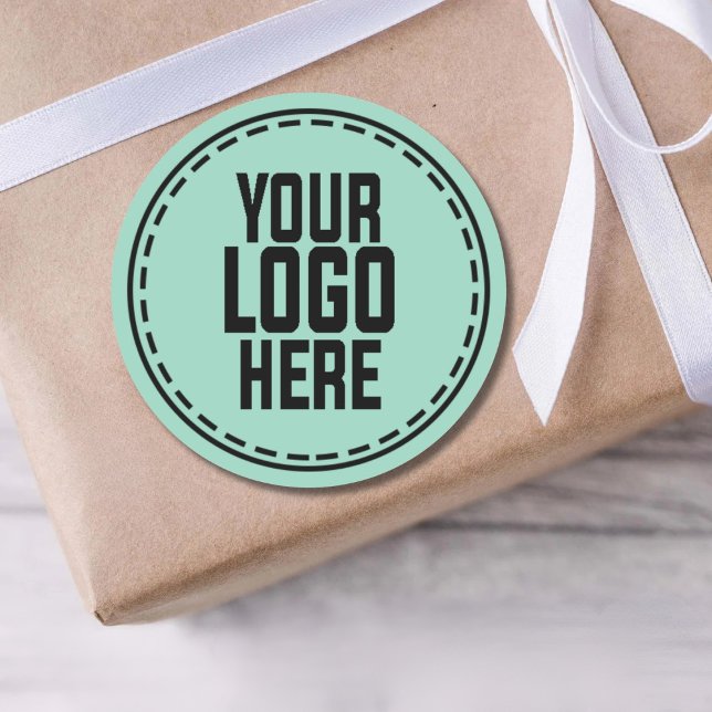 Personalized Logo Business Branding Packaging Classic Round Sticker (Creator Uploaded)
