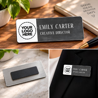 Personalized Logo Name & Job Title Professional Tag