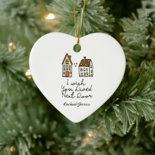 Personalized Long distance Ceramic Ornament