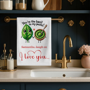 Personalized Love Gift Kitchen Towel Cartoon Food