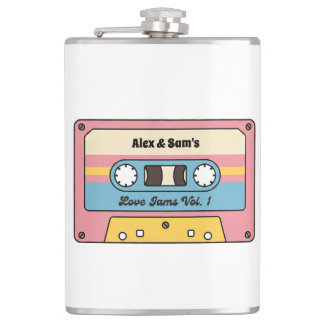 Personalized Love Jams Cassette Tape – Custom Name Hip Flask