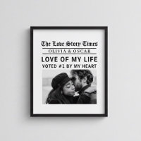Personalized Love Story Photo | Love of My Life