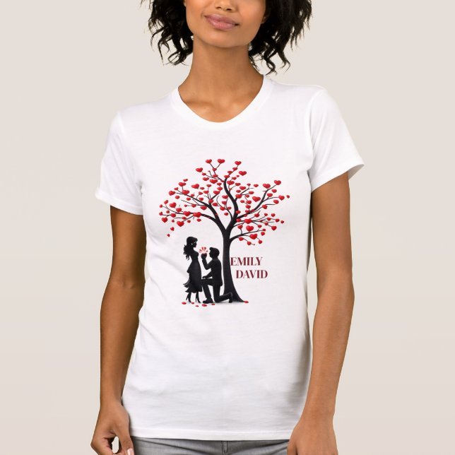Personalized Love Tree – Women’s Slim Fit T-Shirt (Front)
