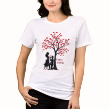 Personalized Love Tree – Women’s Tri-Blend T-Shir.