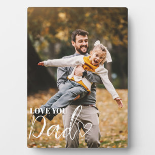 Personalized Love You Dad Photo Plaque