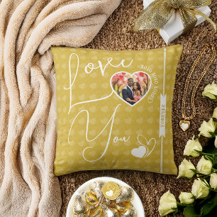 Personalized Love You Forever Valentine's Day Cushion