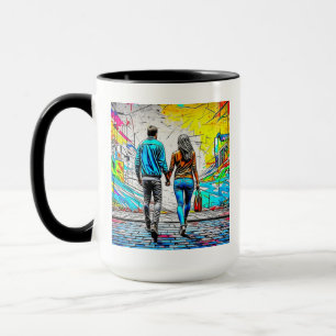Personalized Love You Lots   Couple Holding Hands Mug