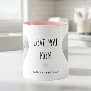 Personalized “Love You Mom” Photo Custom Gift Mug