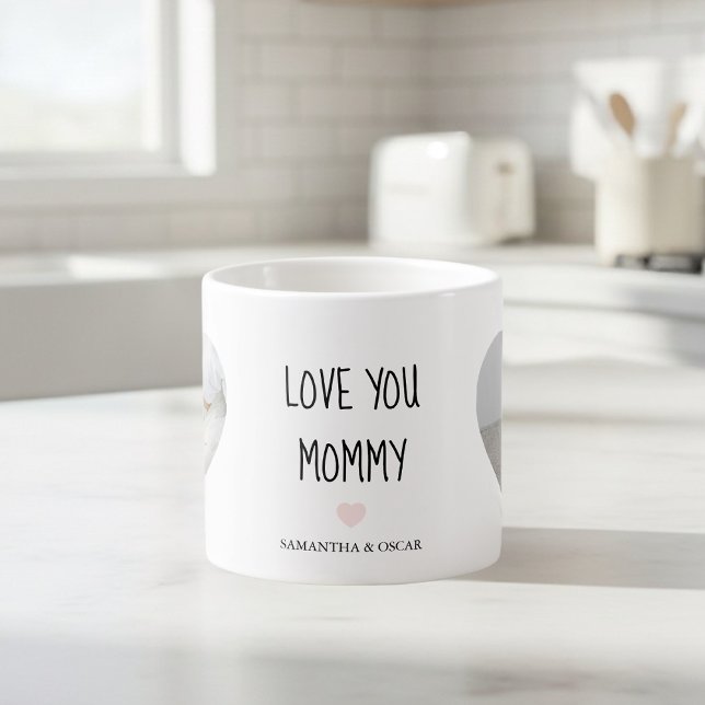 Personalized Love You Mommy | Custom Photo Gift Espresso Cup (Creator Uploaded)