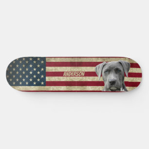 Personalized Loveable Family Dog Skateboard