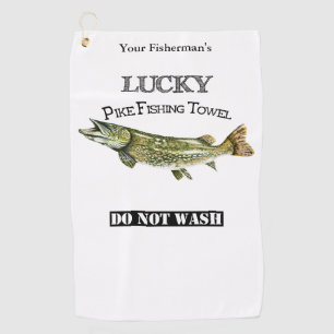 Personalized Lucky Pike Fishing Towel