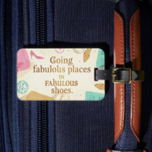 Personalized Luggage Tag - Fab Shoes, Fab Places