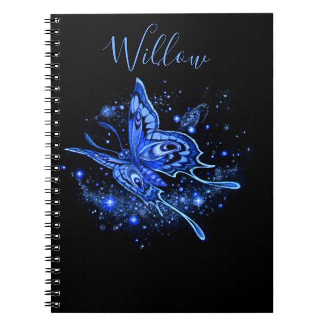Personalized Lunar Moth Notebook (Front)