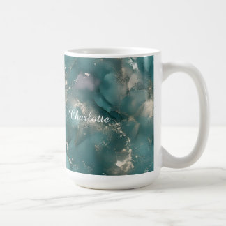 Personalized Luxury Marble Pattern Custom Name Coffee Mug