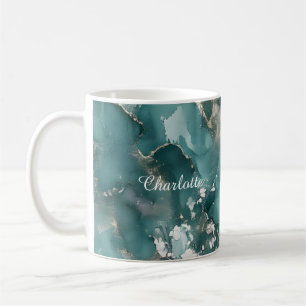 Personalized Luxury Marble Pattern Custom Name Mug